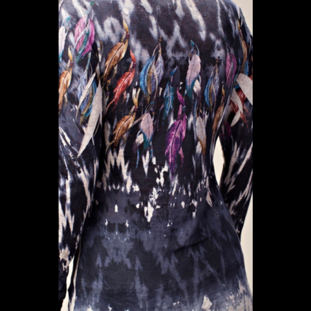 Vocal Sublimation Feather Print Stone embellished! - Picture 8 of 8